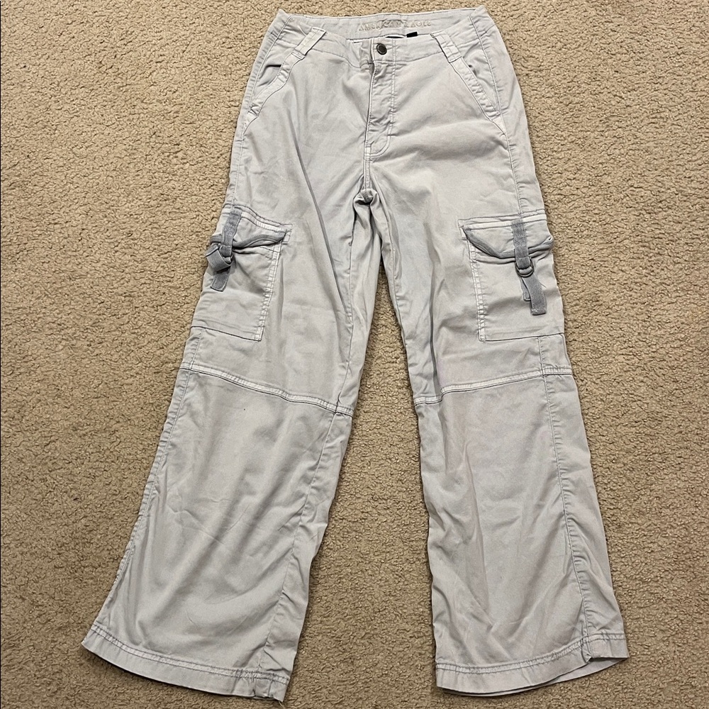 American Eagle Stretch Wide Leg cargo pants